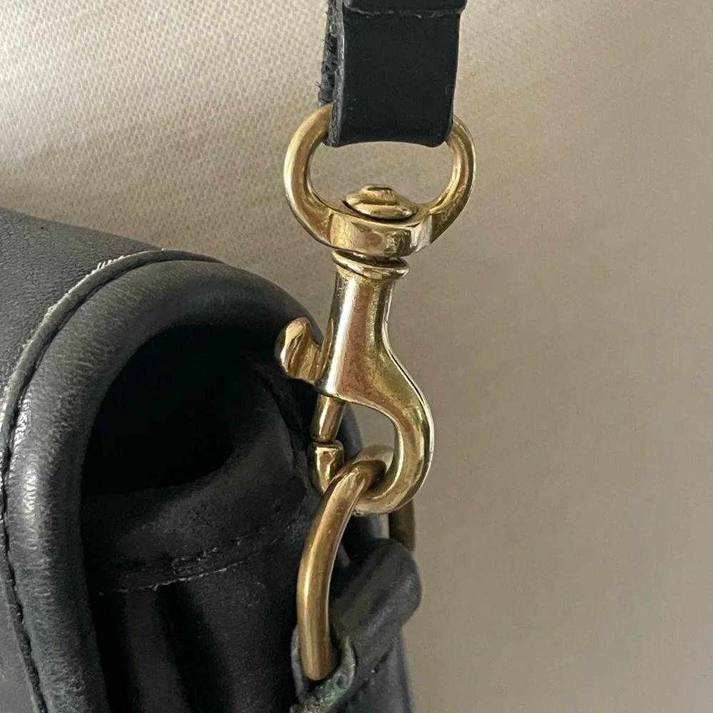 COACH 9755 CROSSBODY BLACK LEATHER BAG - Picture 14 of 16